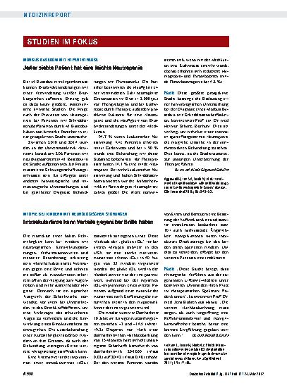Vorschauseite 1: Myopie bei Kindern mit neurologischen Störungen: Intraokularlinse kann Vorteile gegenüber Brille haben