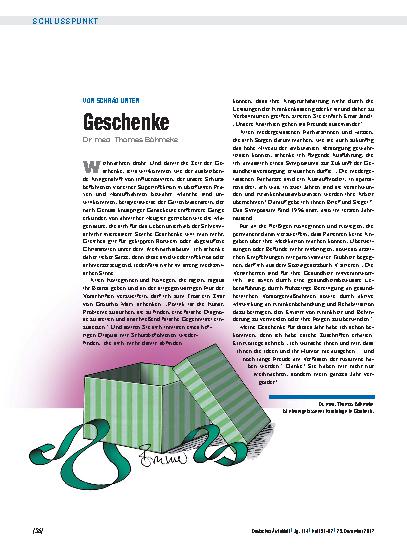 Vorschauseite 1: Von schräg unten: Geschenke
