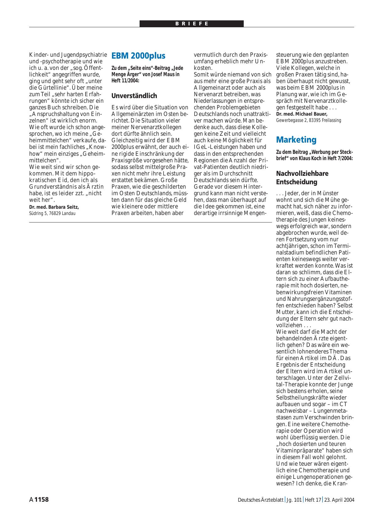 Vorschauseite 1: Marketing: Nachvollziehbare Entscheidung