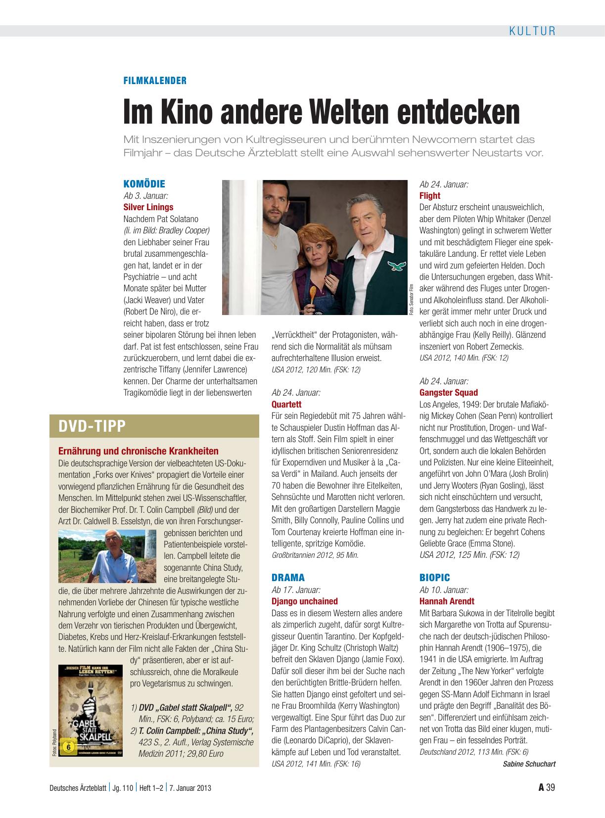 Vorschauseite 1: Filmkalender: Im Kino andere Welten entdecken