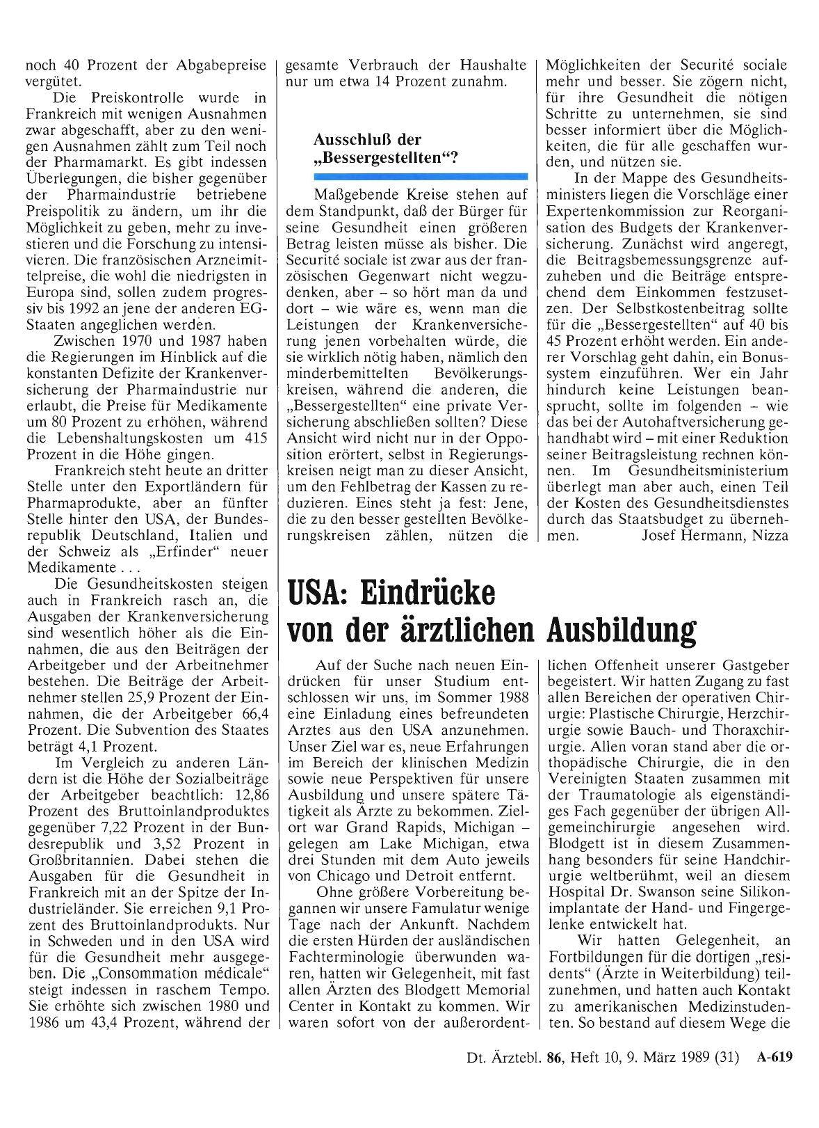 Vorschauseite 1: USA: Eindrücke von der ärztlichen Ausbildung