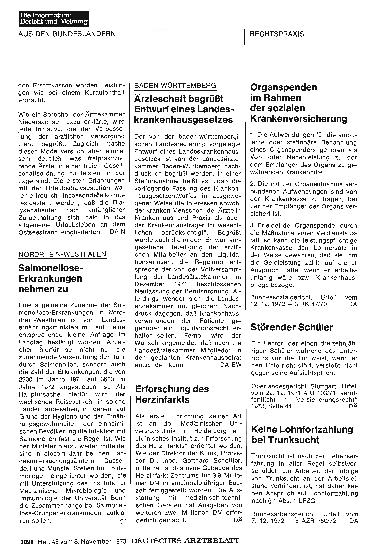 Vorschauseite 1: Organspenden im Rahmen der sozialen Krankenversicherung