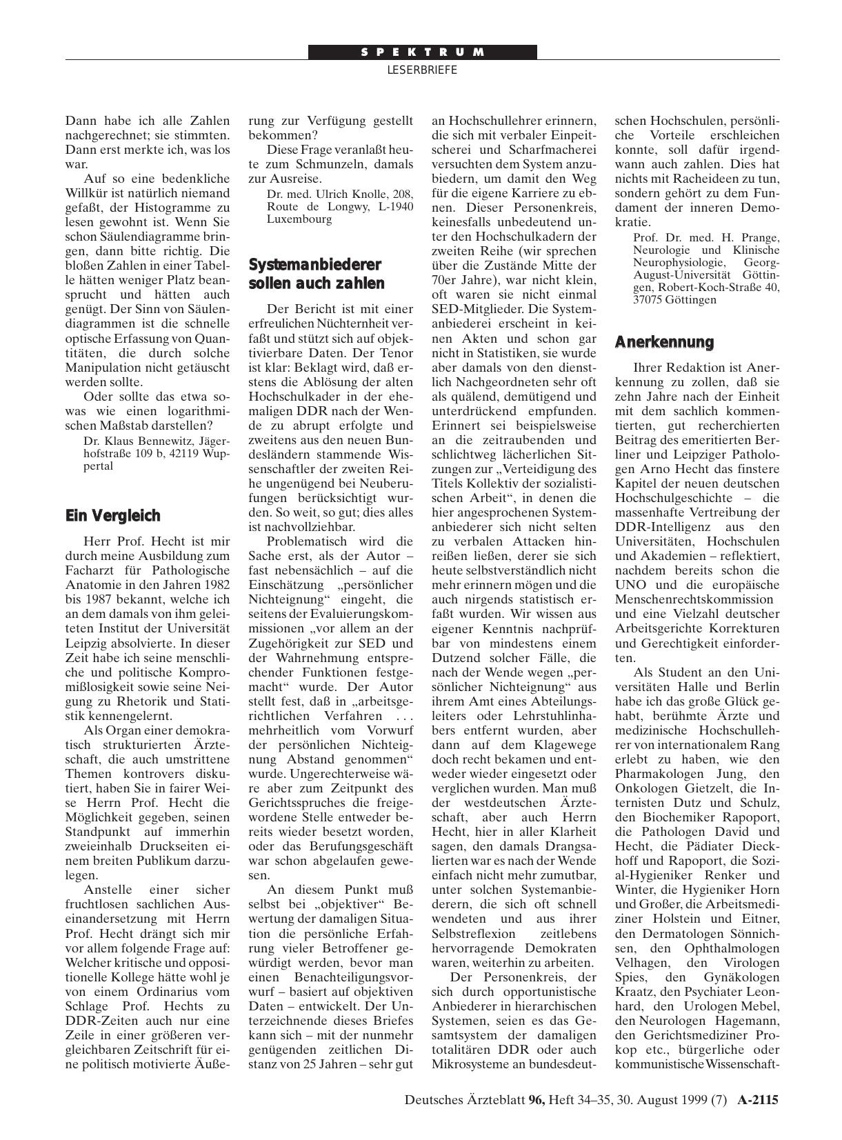 Vorschauseite 1: DDR: Anerkennung