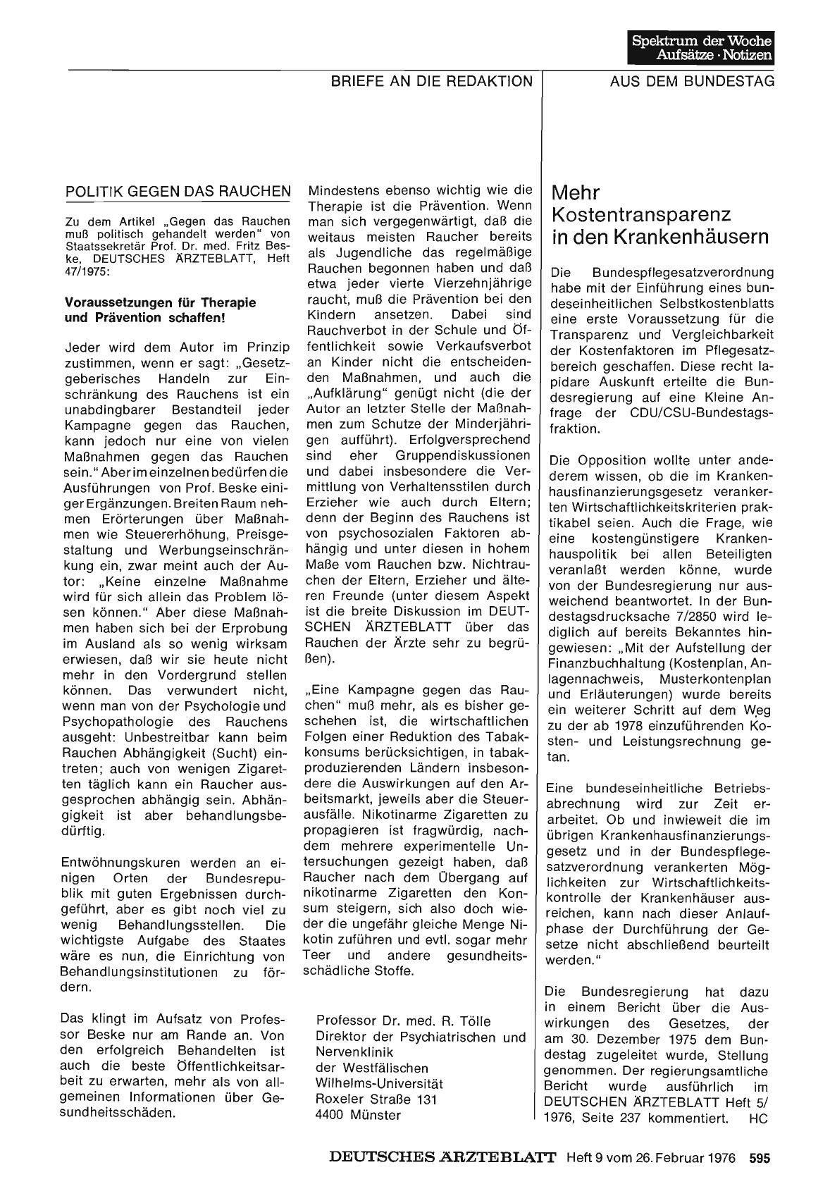 Vorschauseite 1: Mehr Kostentransparenz in den Krankenhäusern