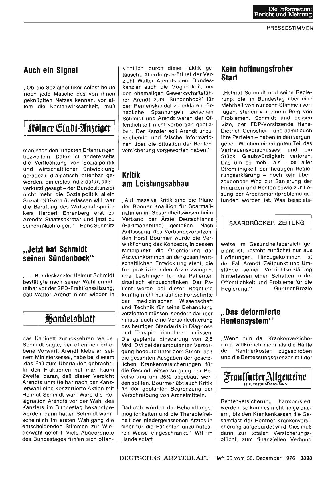 Vorschauseite 1: Jetzt hat Schmidt seinen Sündenbock`