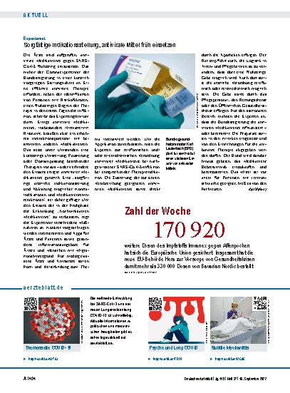 Vorschauseite 1: Zahl der Woche 1 70 920