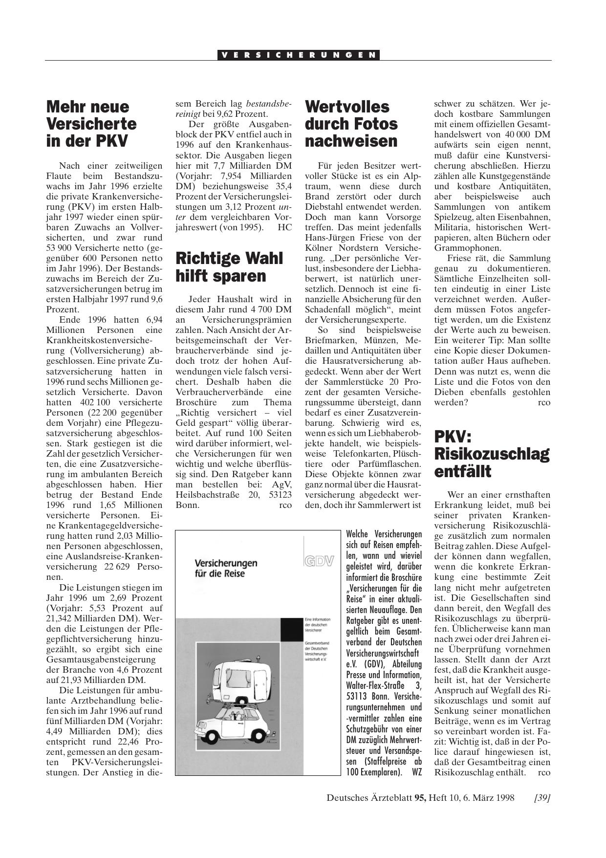 Vorschauseite 1: PKV: Risikozuschlag entfällt