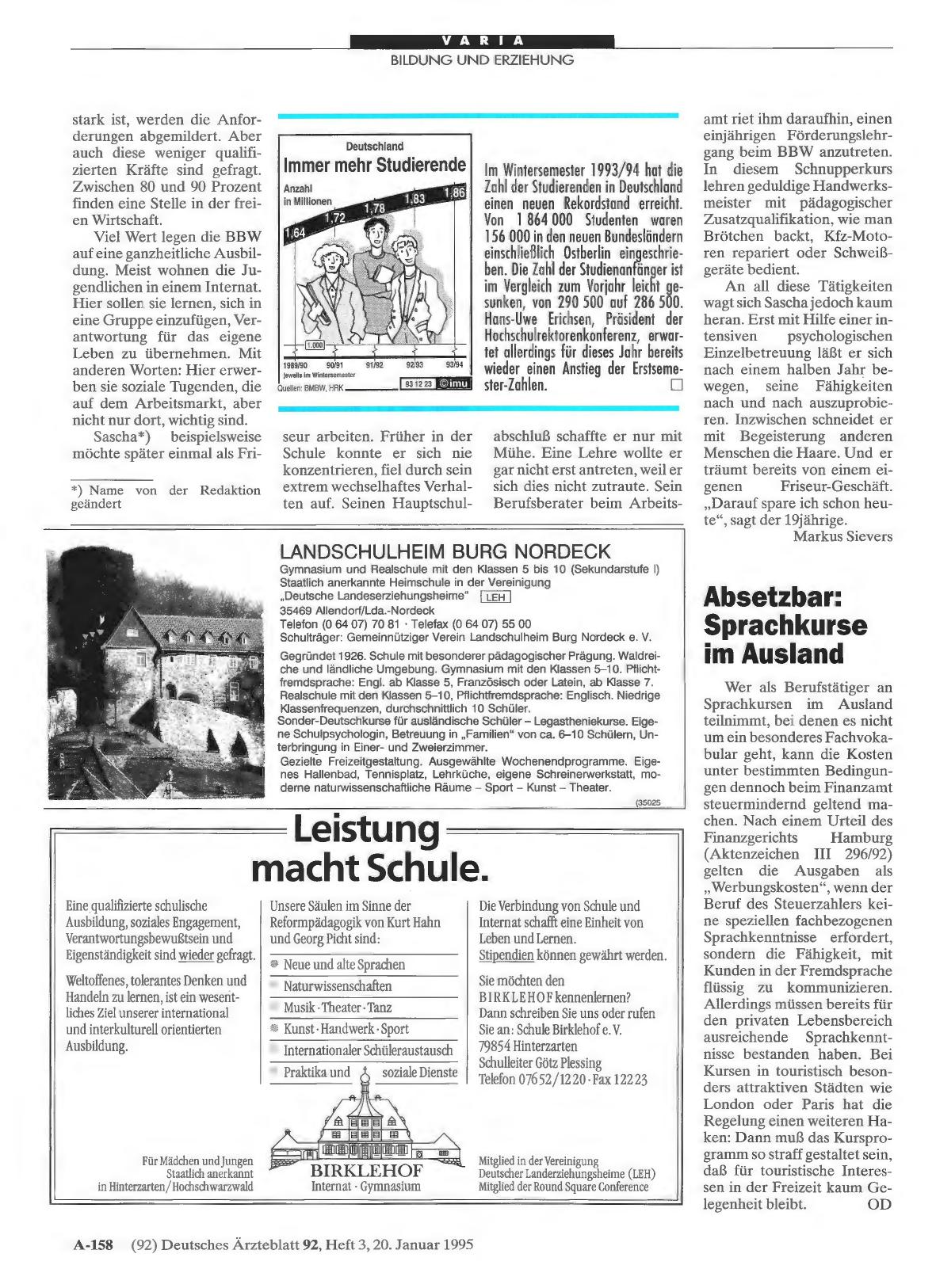 Vorschauseite 1: Absetzbar: Sprachkurse im Ausland