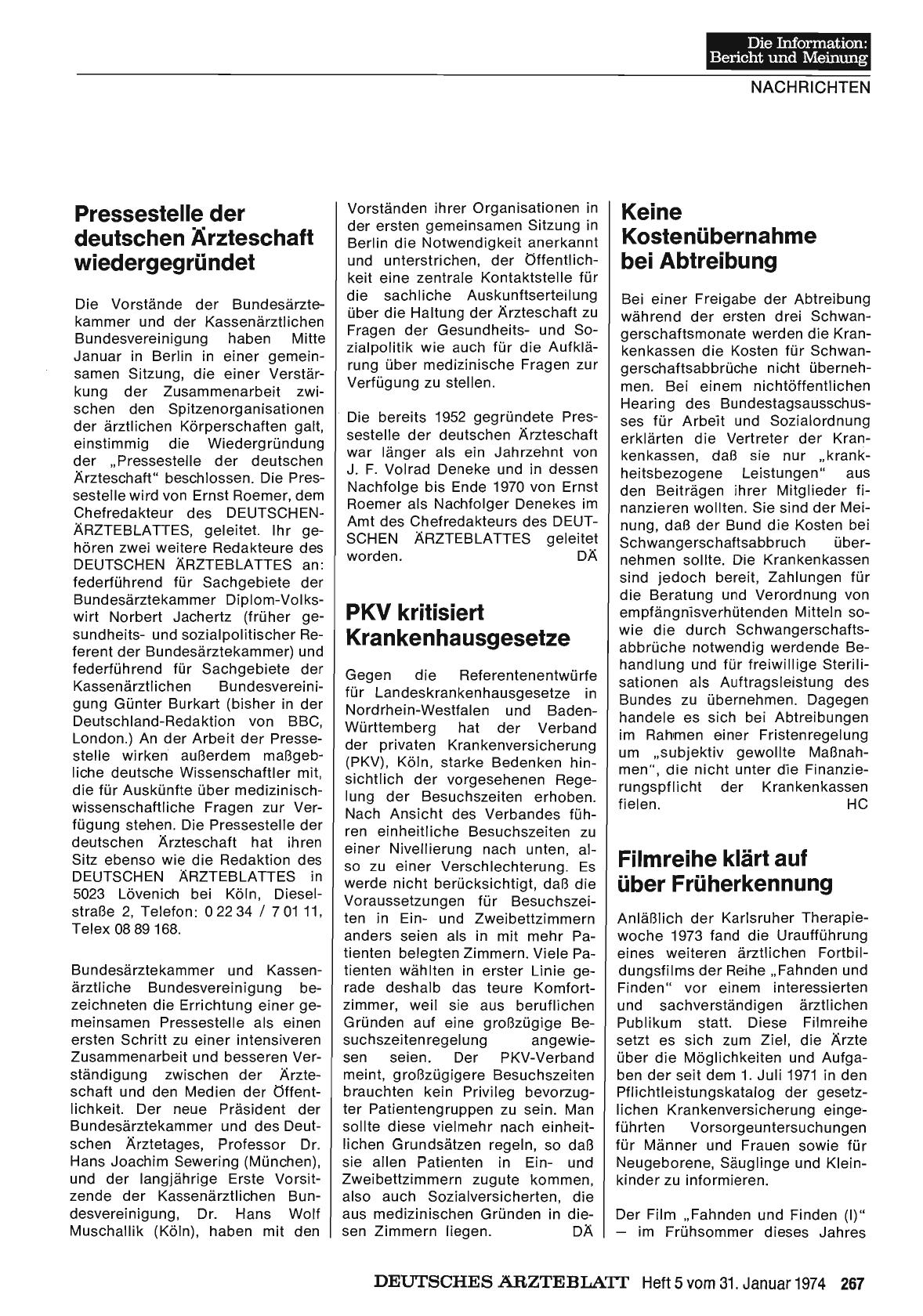 Vorschauseite 1: Filmreihe klärt auf über Früherkennung