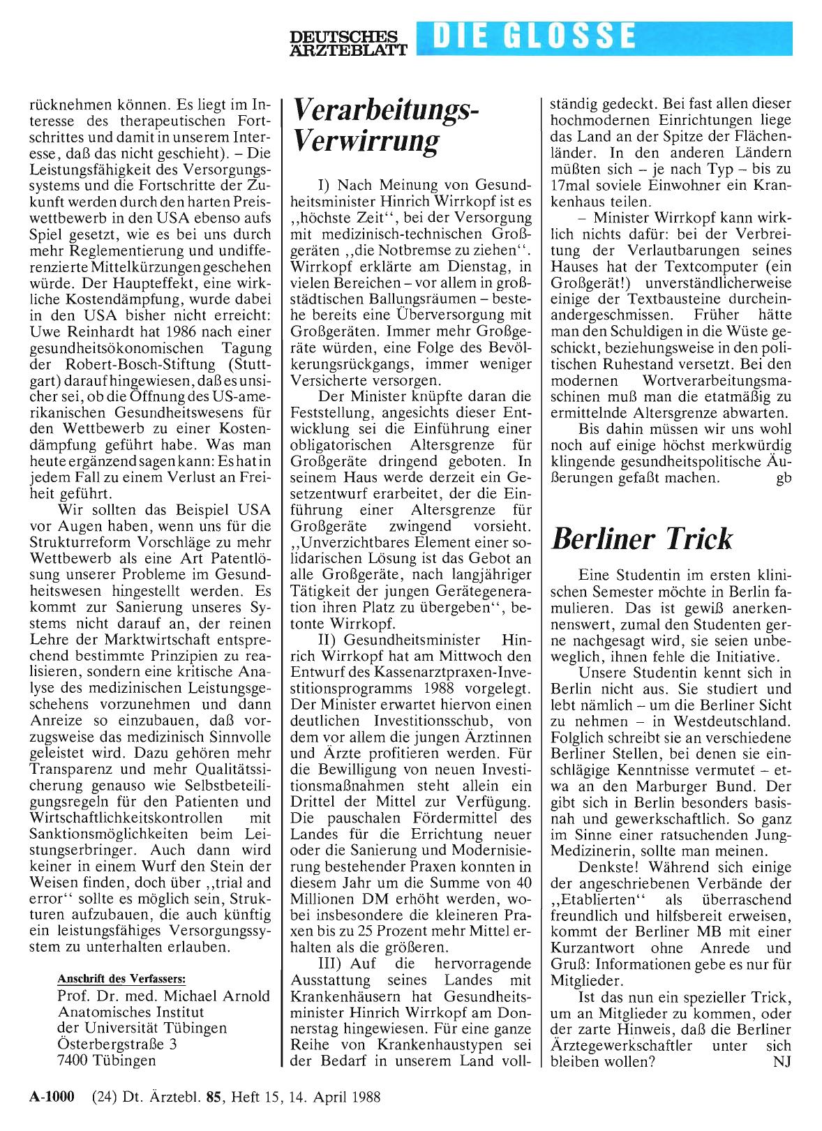 Vorschauseite 1: Verarbeitungs-Verwirrung