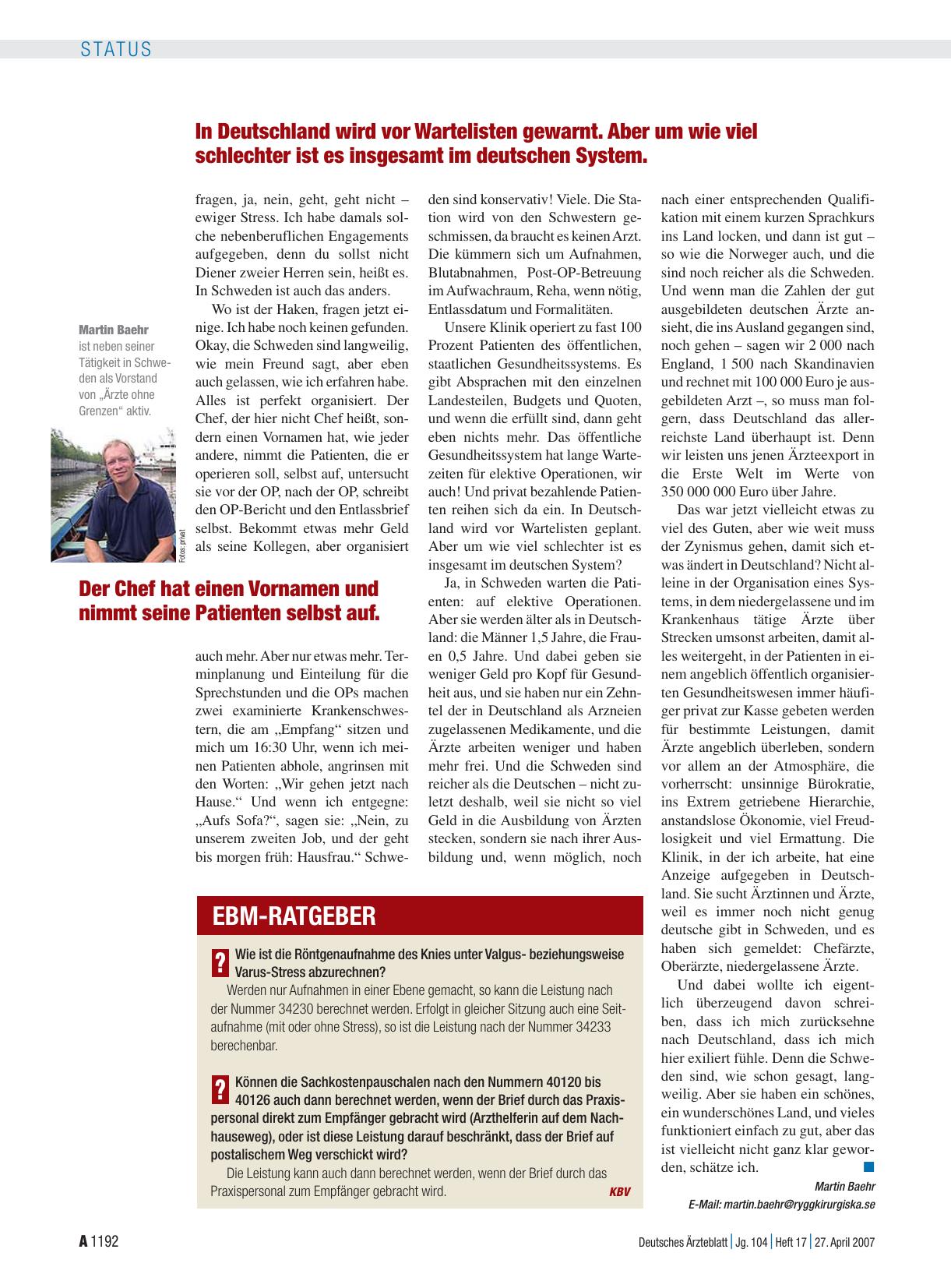 Vorschauseite 1: EBM-Ratgeber
