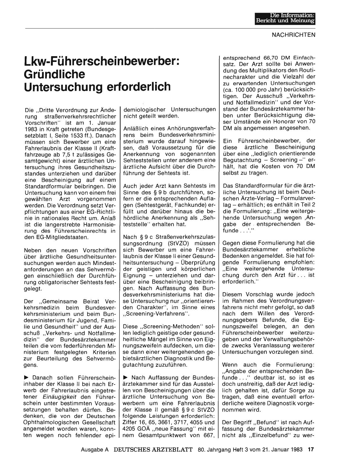 Vorschauseite 1: Lkw-Führerscheinbewerber: Gründliche Untersuchung erforderlich