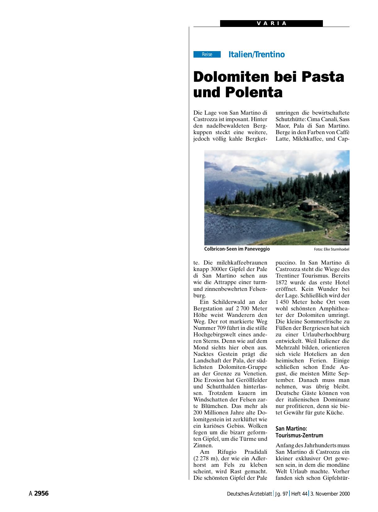 Vorschauseite 1: Italien/Trentino: Dolomiten bei Pasta und Polenta