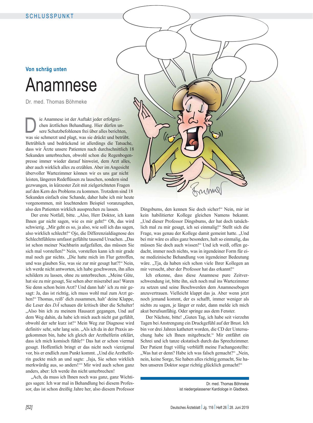 Vorschauseite 1: Von schräg unten: Anamnese