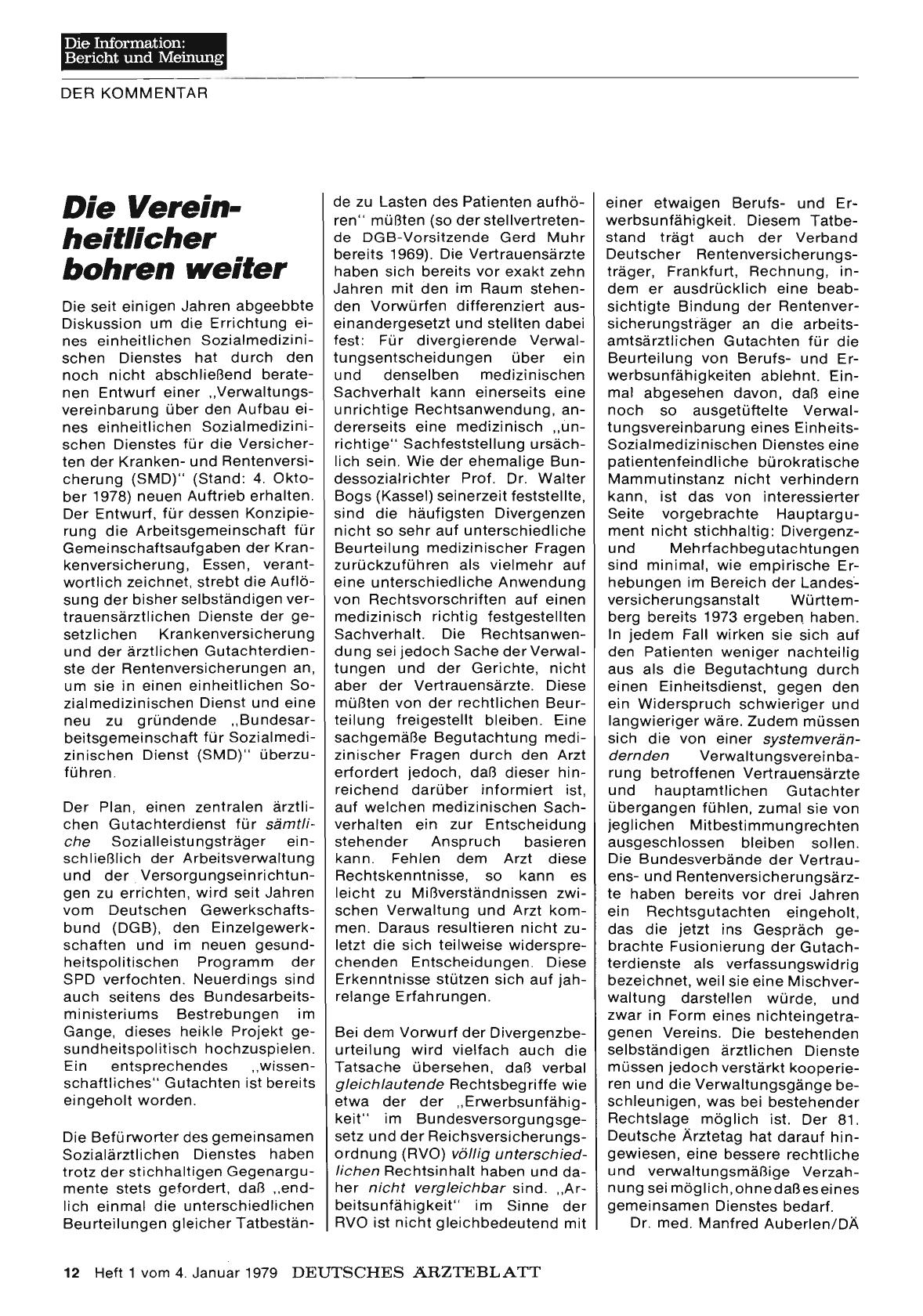 Vorschauseite 1: Die Vereinheitlicher bohren weiter
