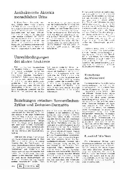 Vorschauseite 1: Umweltbedingungen der akuten Leukämie