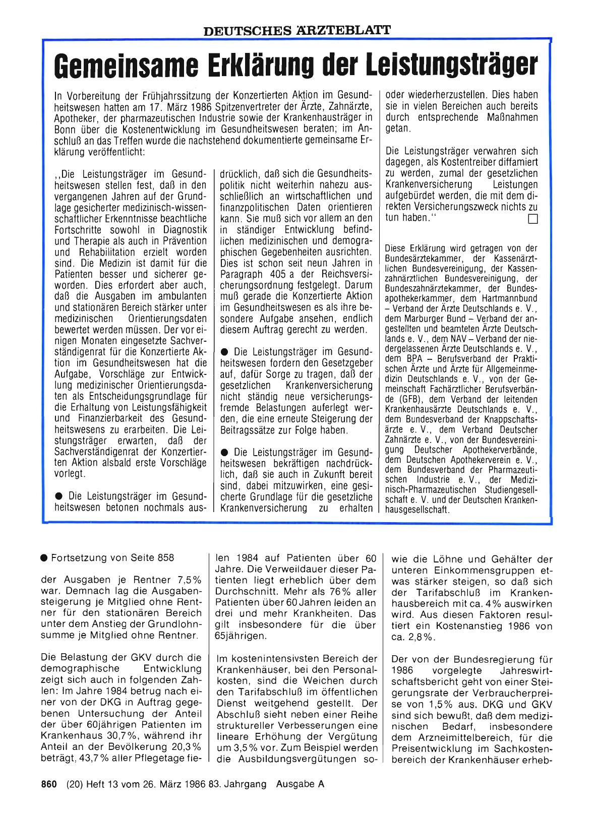 Vorschauseite 1: Gemeinsame Erklärung der Leistungsträger