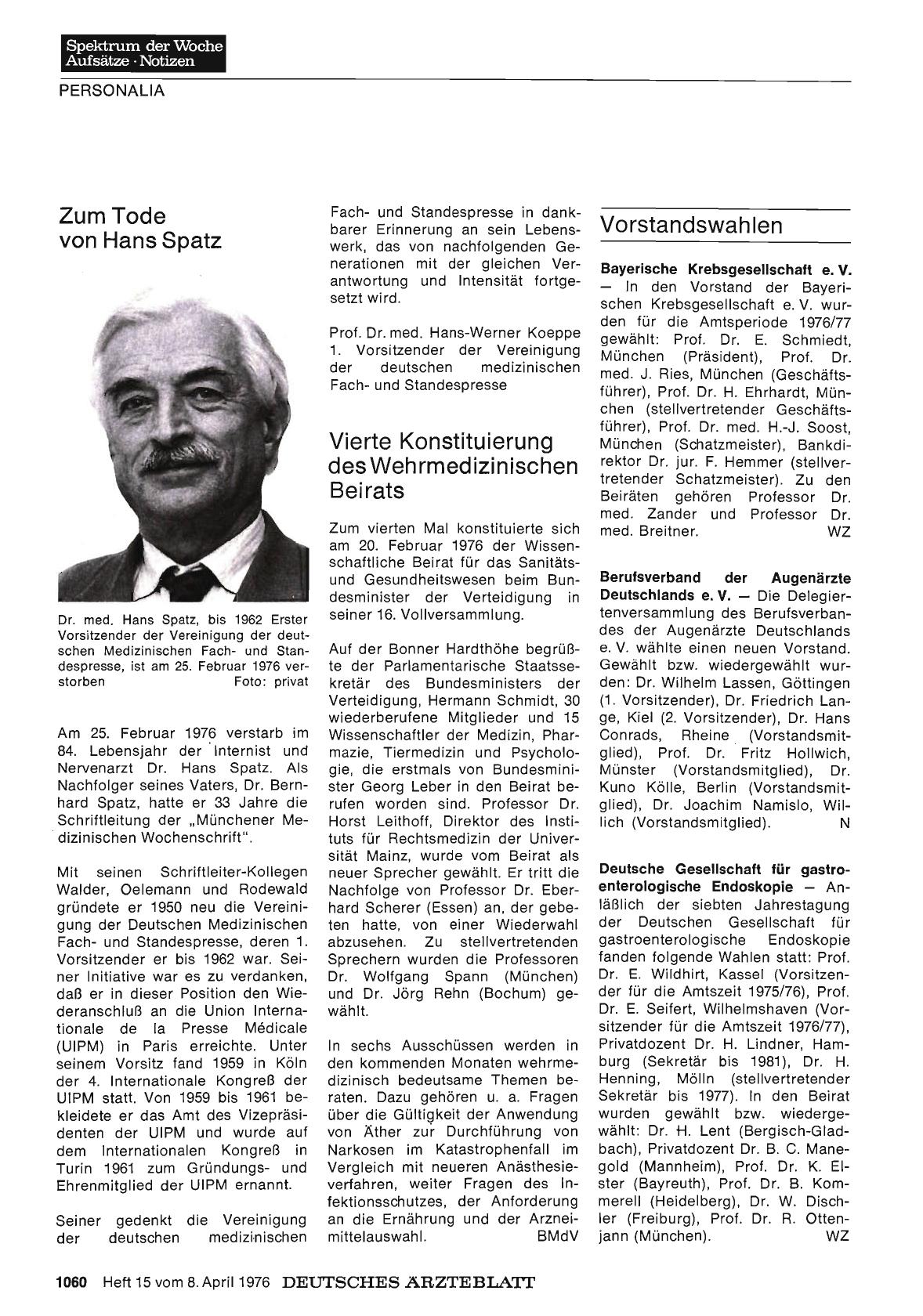 Vorschauseite 1: Vorstandswahlen