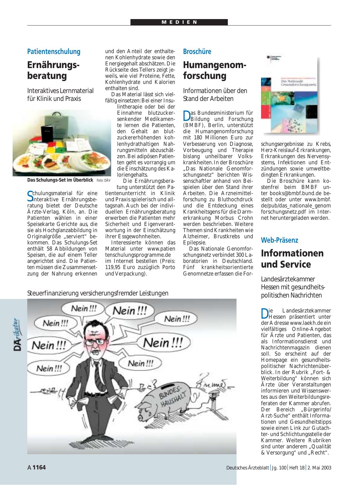 Vorschauseite 1: Patientenschulung: Ernährungsberatung