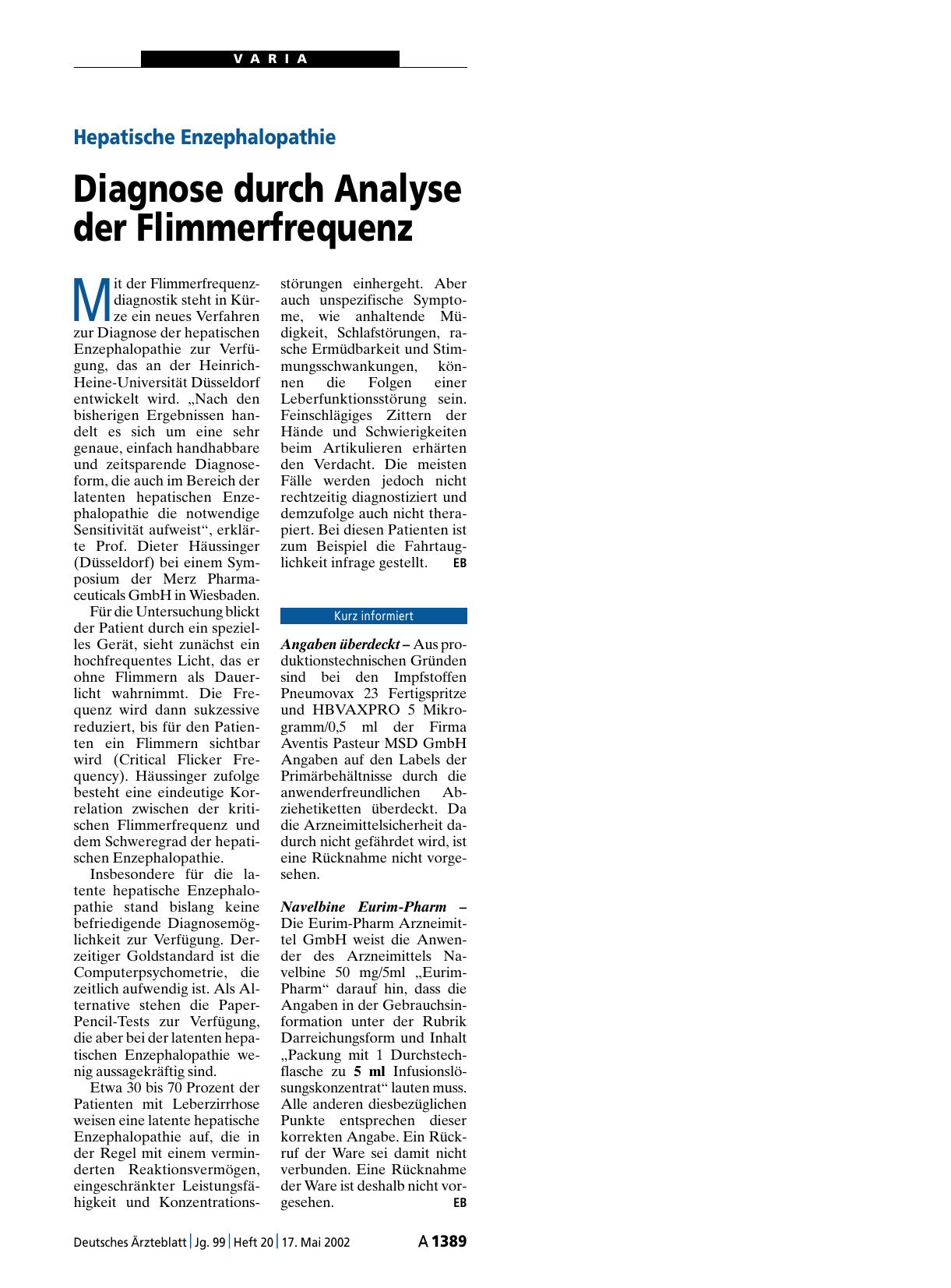 Vorschauseite 1: Navelbine Eurim-Pharm