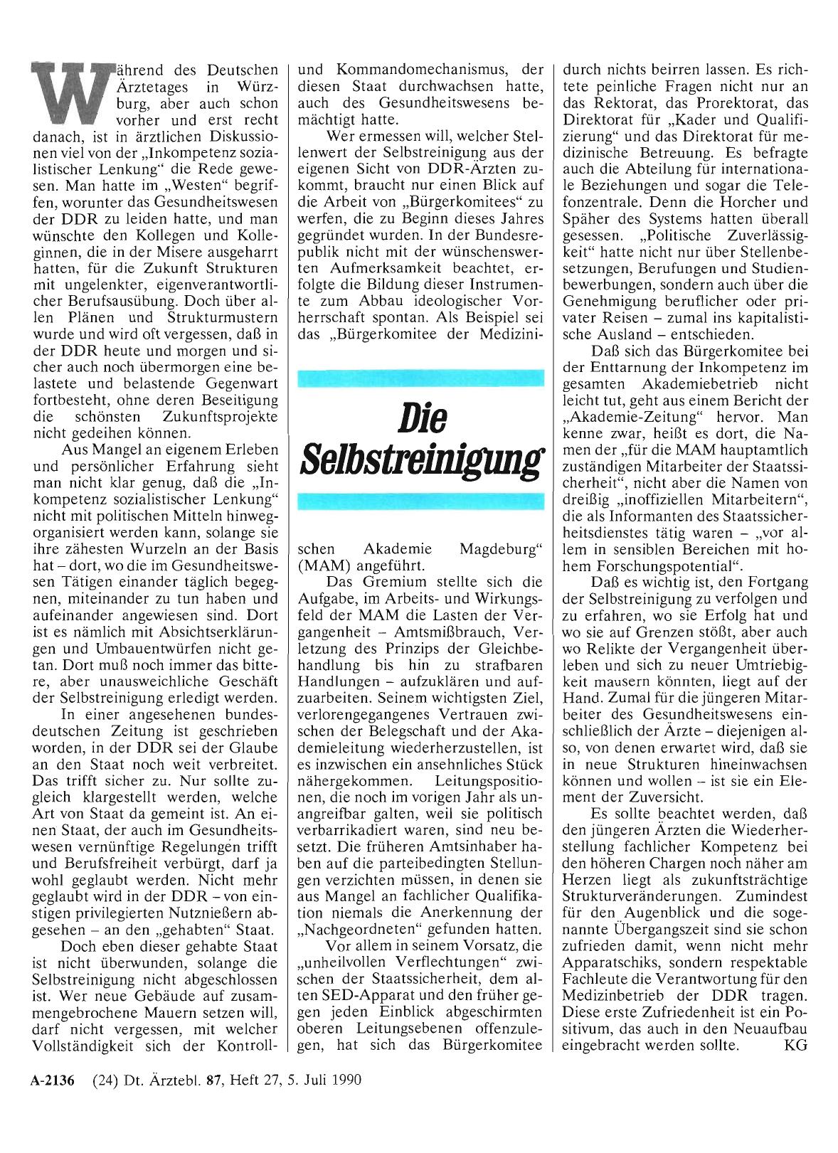 Vorschauseite 1: Die Selbstreinigung