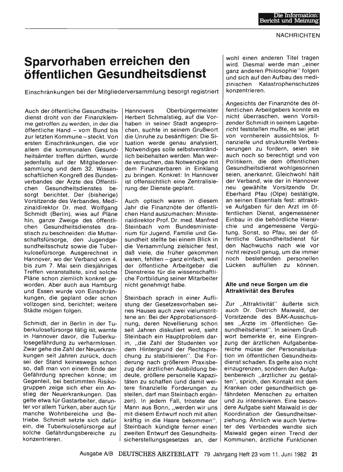 Vorschauseite 1: Sparvorhaben erreichen den öffentlichen Gesundheitsdienst