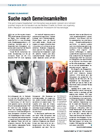 Vorschauseite 1: Ingeborg Syllm-Rapoport: Suche nach Gemeinsamkeiten