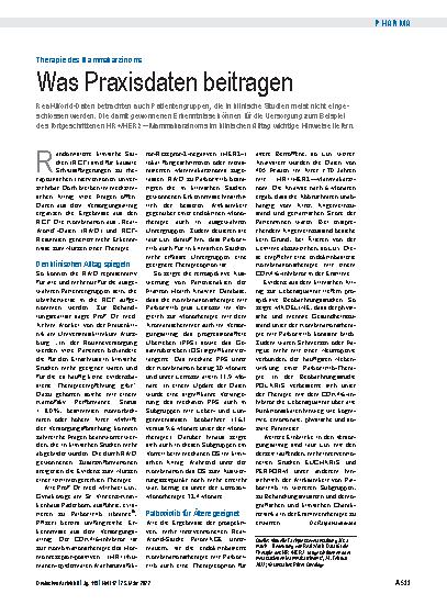 Vorschauseite 1: Therapie des Mammakarzinoms: Was Praxisdaten beitragen