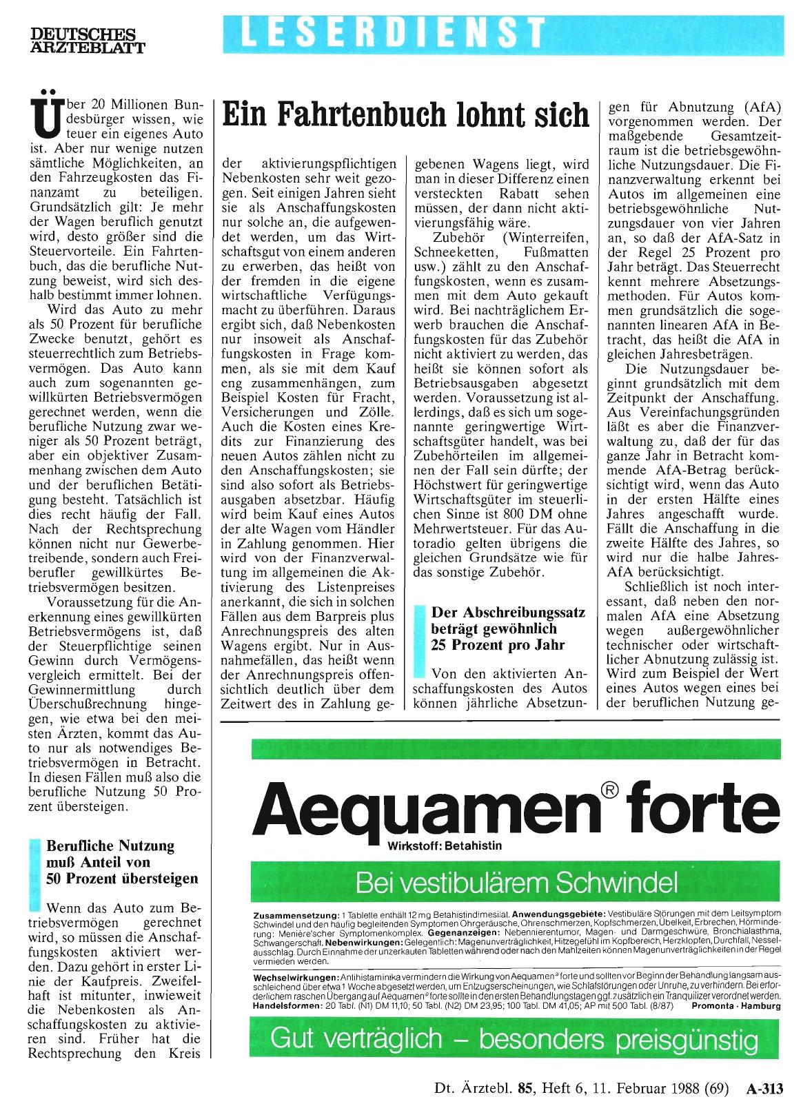 Vorschauseite 1: Ein Fahrtenbuch lohnt sich