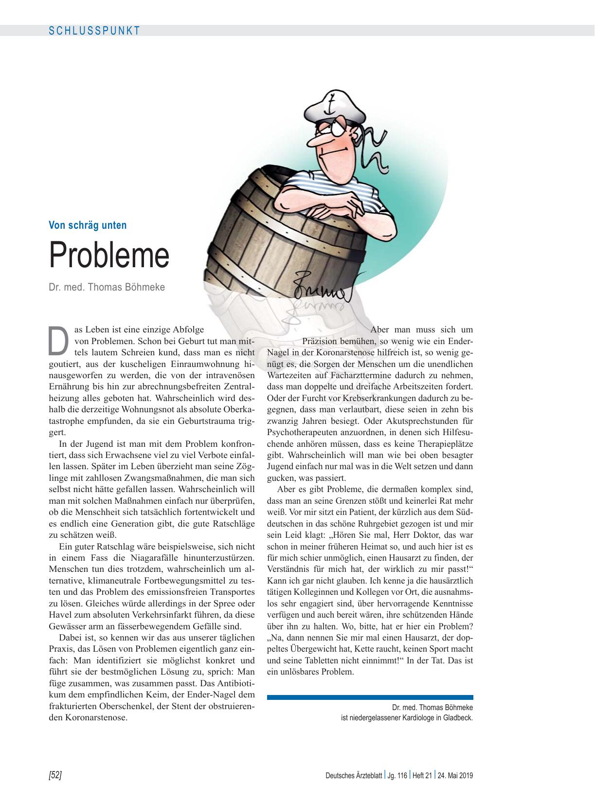 Vorschauseite 1: Von schräg unten: Probleme