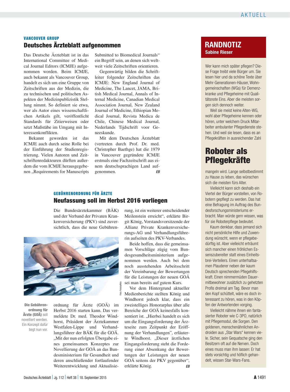 Vorschauseite 1: Randnotiz: Roboter als Pflegekräfte