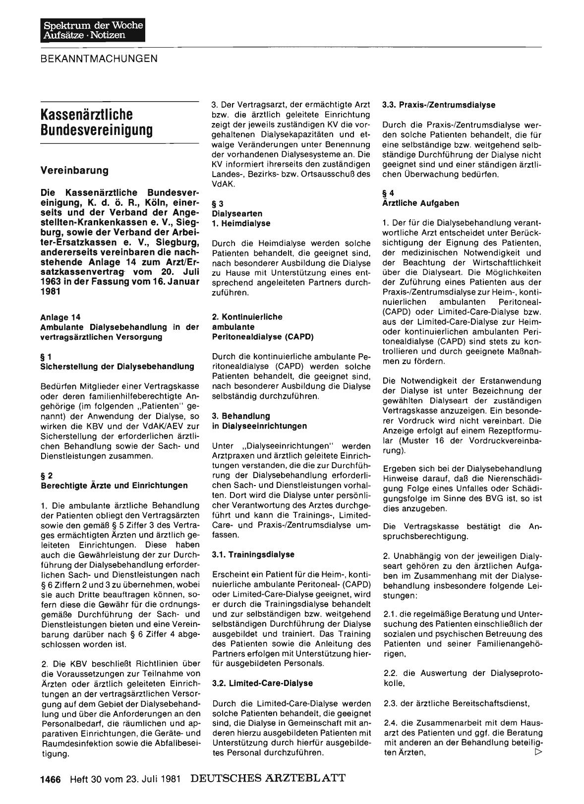 Vorschauseite 1: Kassenärztliche Bundesvereinigung