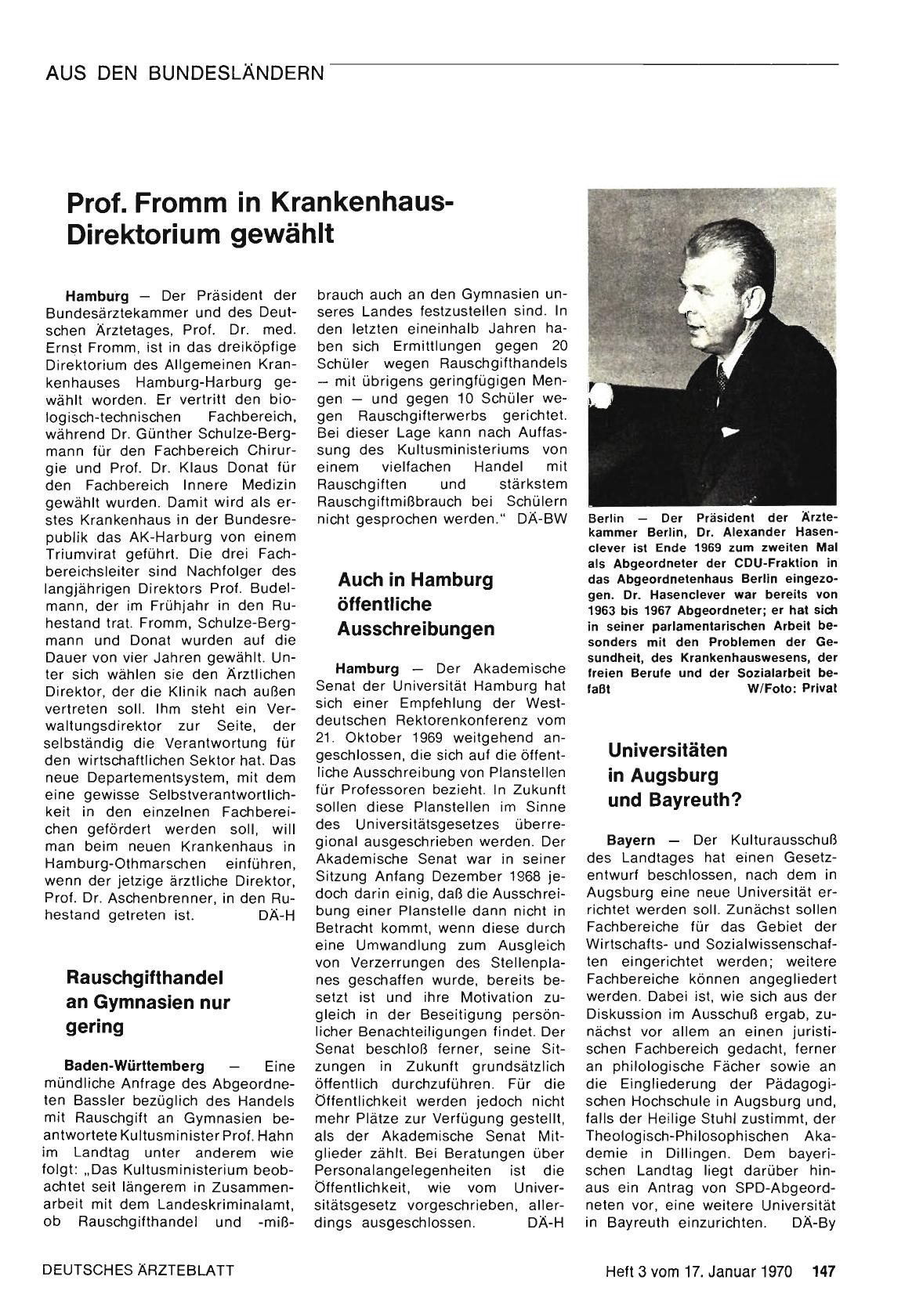 Vorschauseite 1: Rauschgifthandel an Gymnasien nur gering