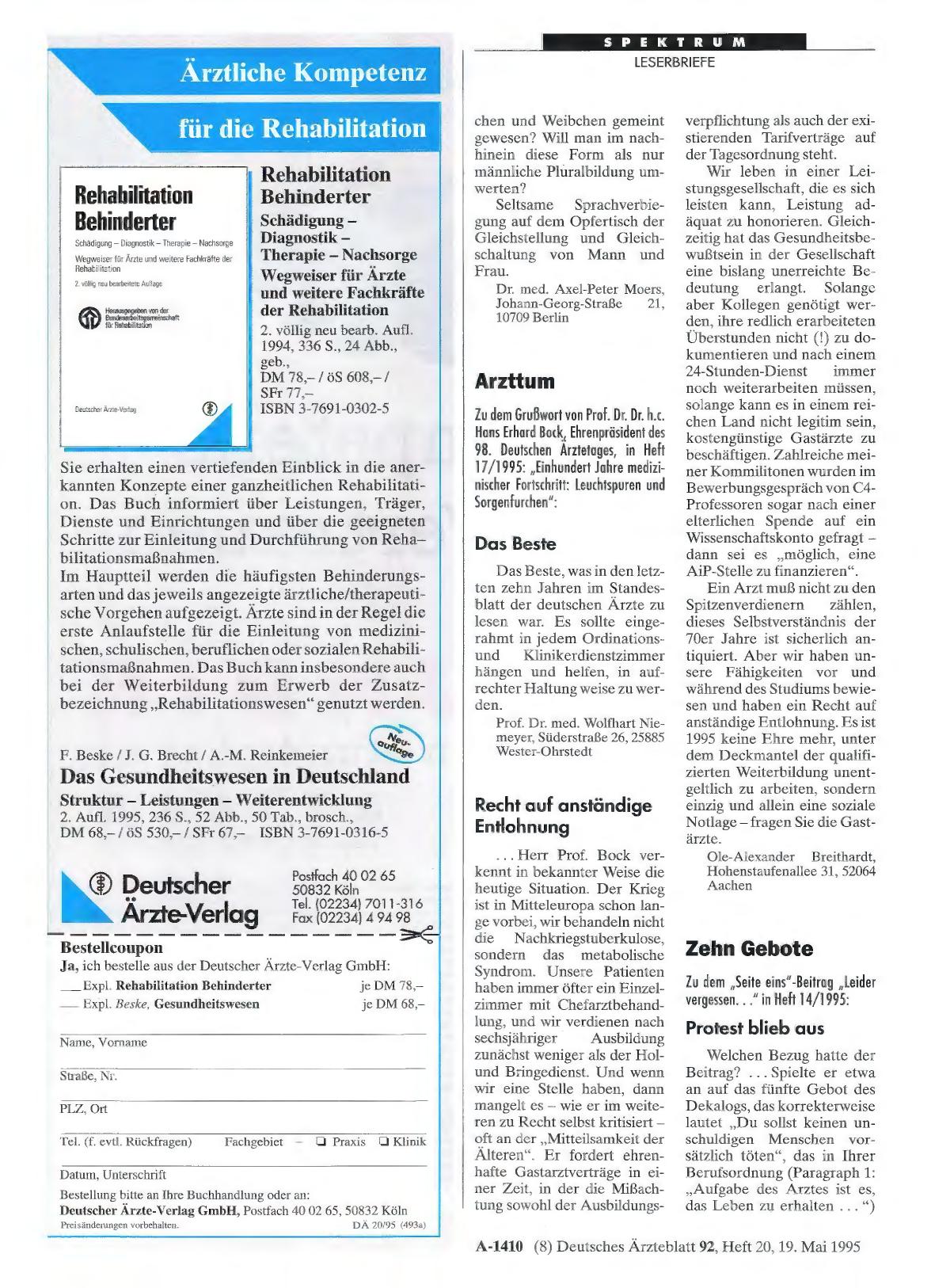 Vorschauseite 1: Zehn Gebote: Protest blieb aus