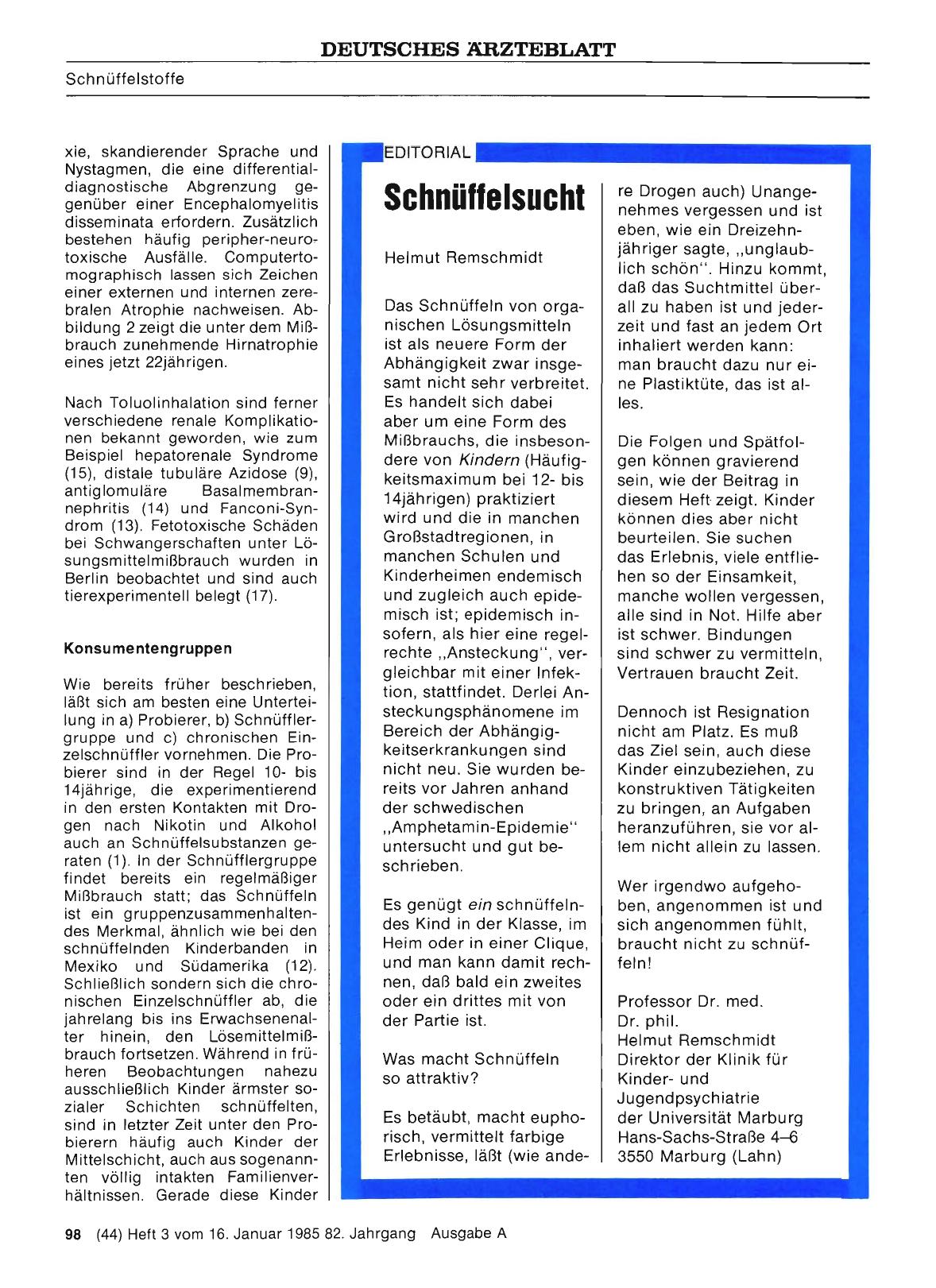 Vorschauseite 1: Schnüffelsucht