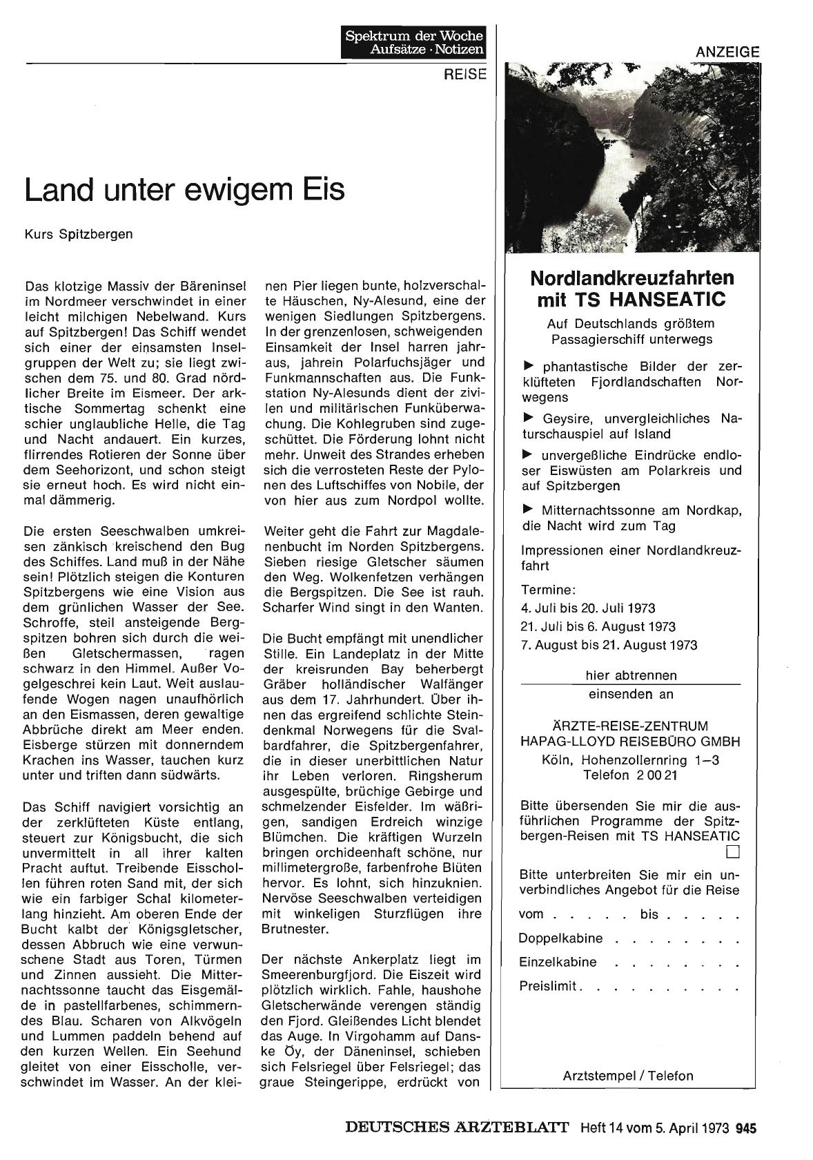 Vorschauseite 1: Land unter ewigem Eis: Kurs Spitzbergen