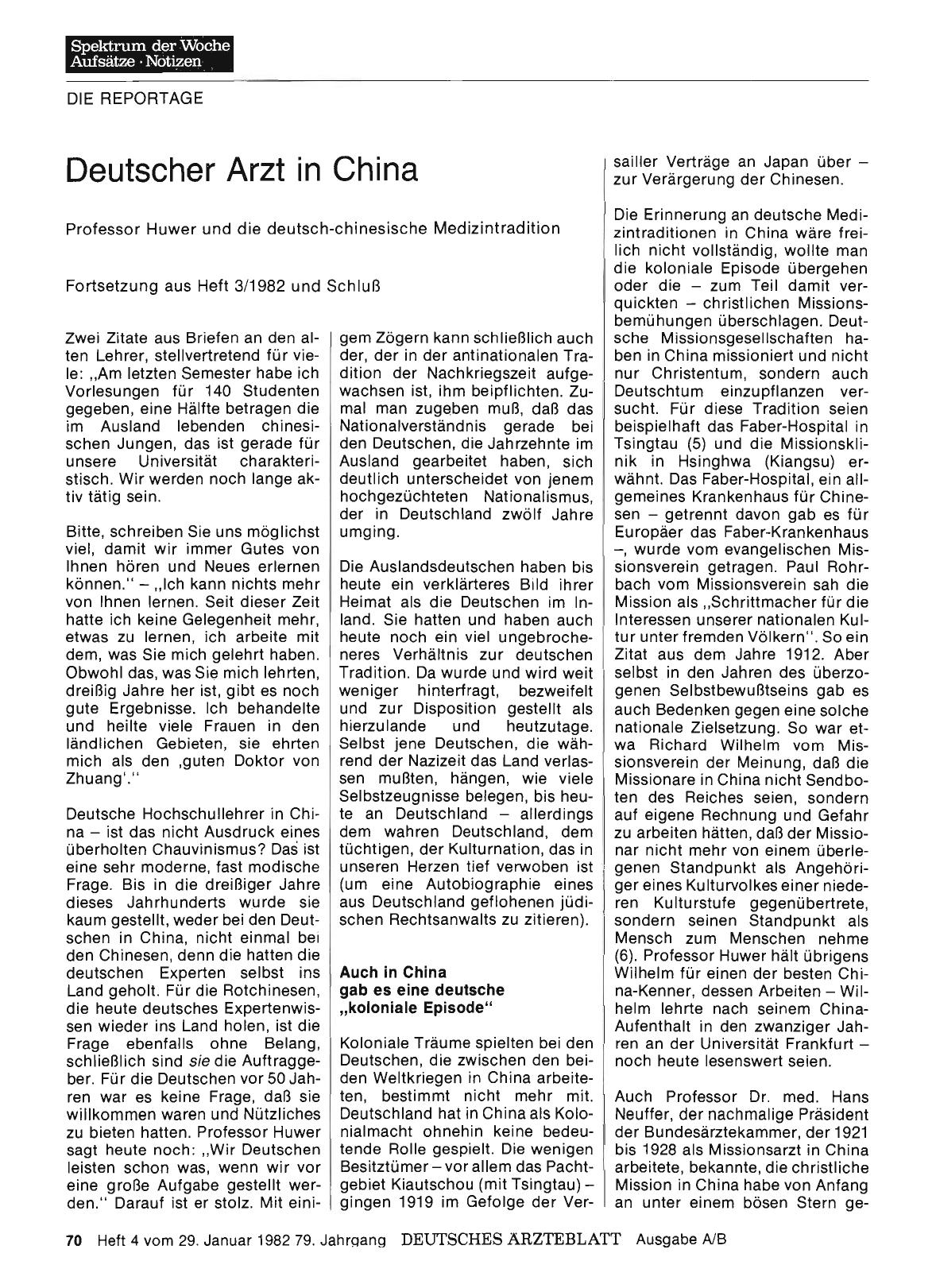 Vorschauseite 1: Deutscher Arzt in China