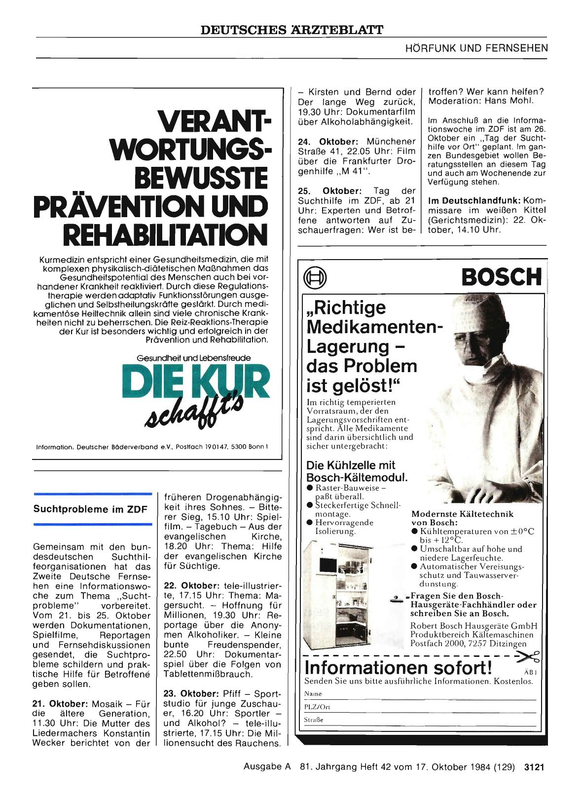 Vorschauseite 1: Suchtprobleme im ZDF