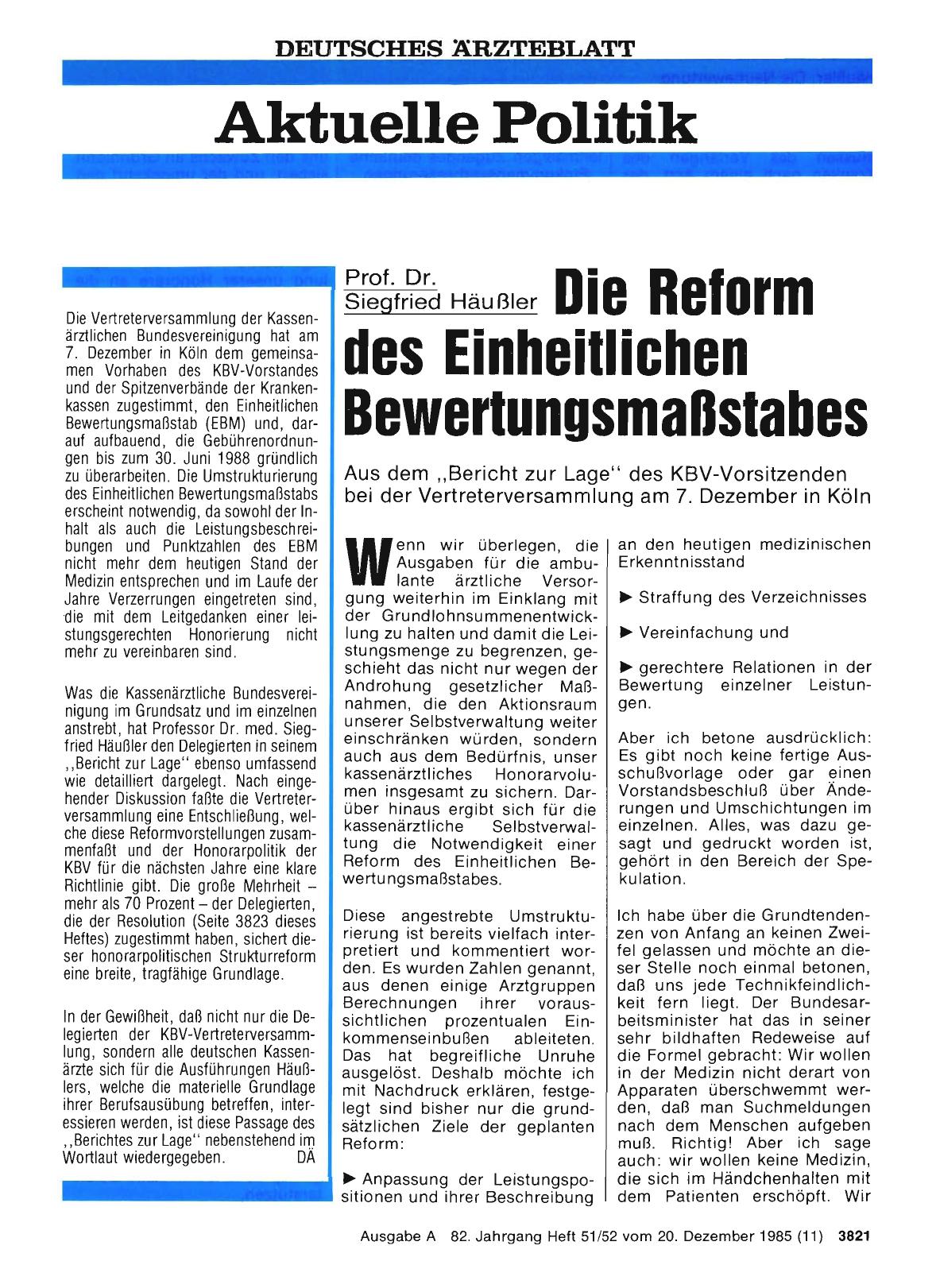 Vorschauseite 1: Die Reform des Einheitlichen Bewertungsmaßstabes