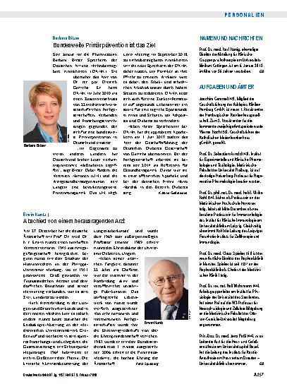 Vorschauseite 1: Namen und Nachrichten