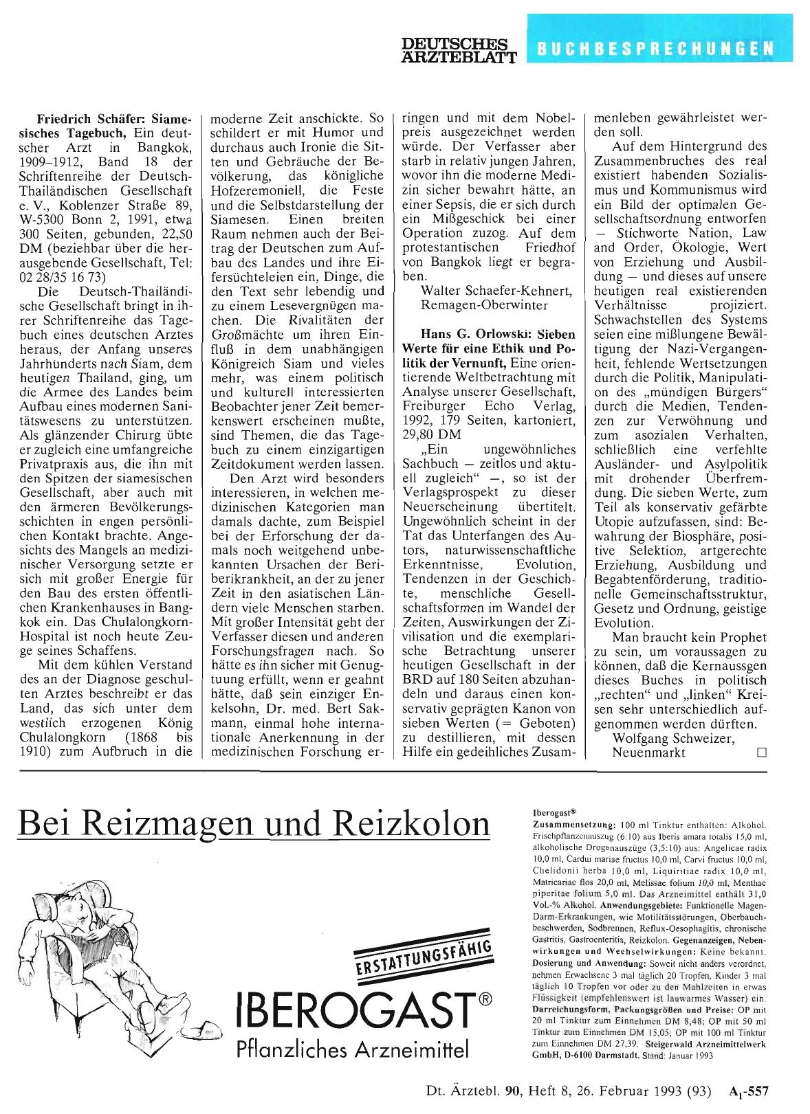 Vorschauseite 1: Hans G. Orlowski: Sieben Werte für eine Ethik und Politik der Vernunft