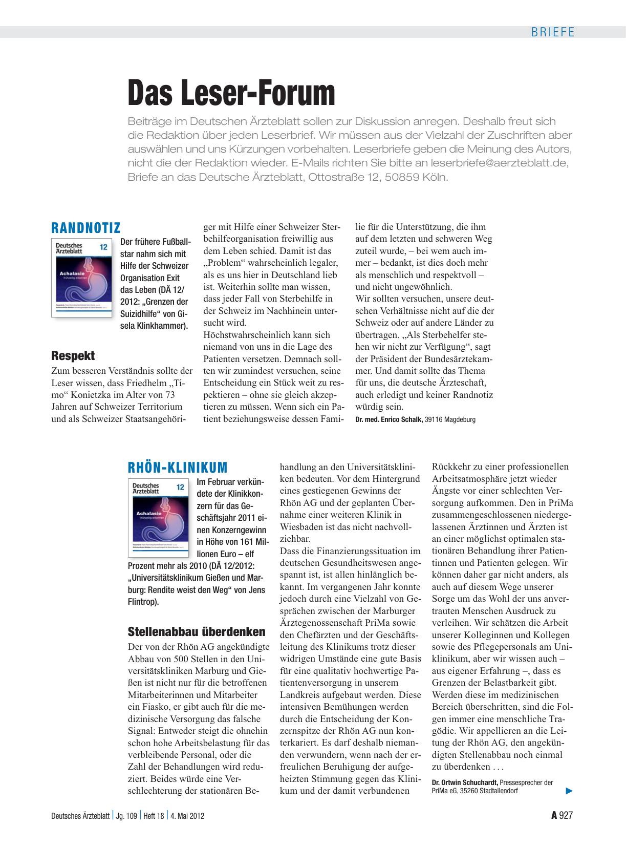 Vorschauseite 1: Randnotiz: Respekt