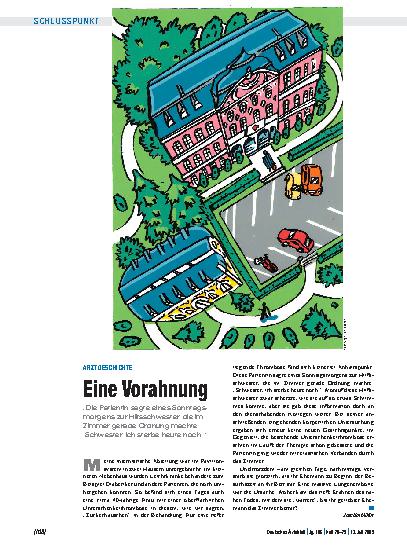 Vorschauseite 1: Arztgeschichte: Eine Vorahnung