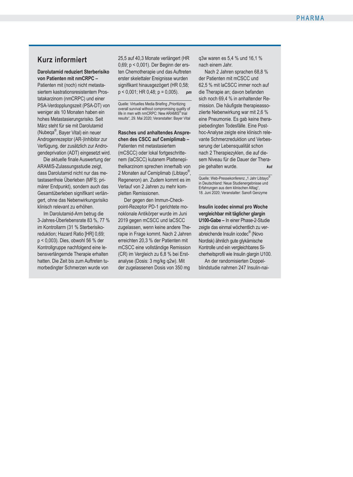 Vorschauseite 1: Kurz informiert