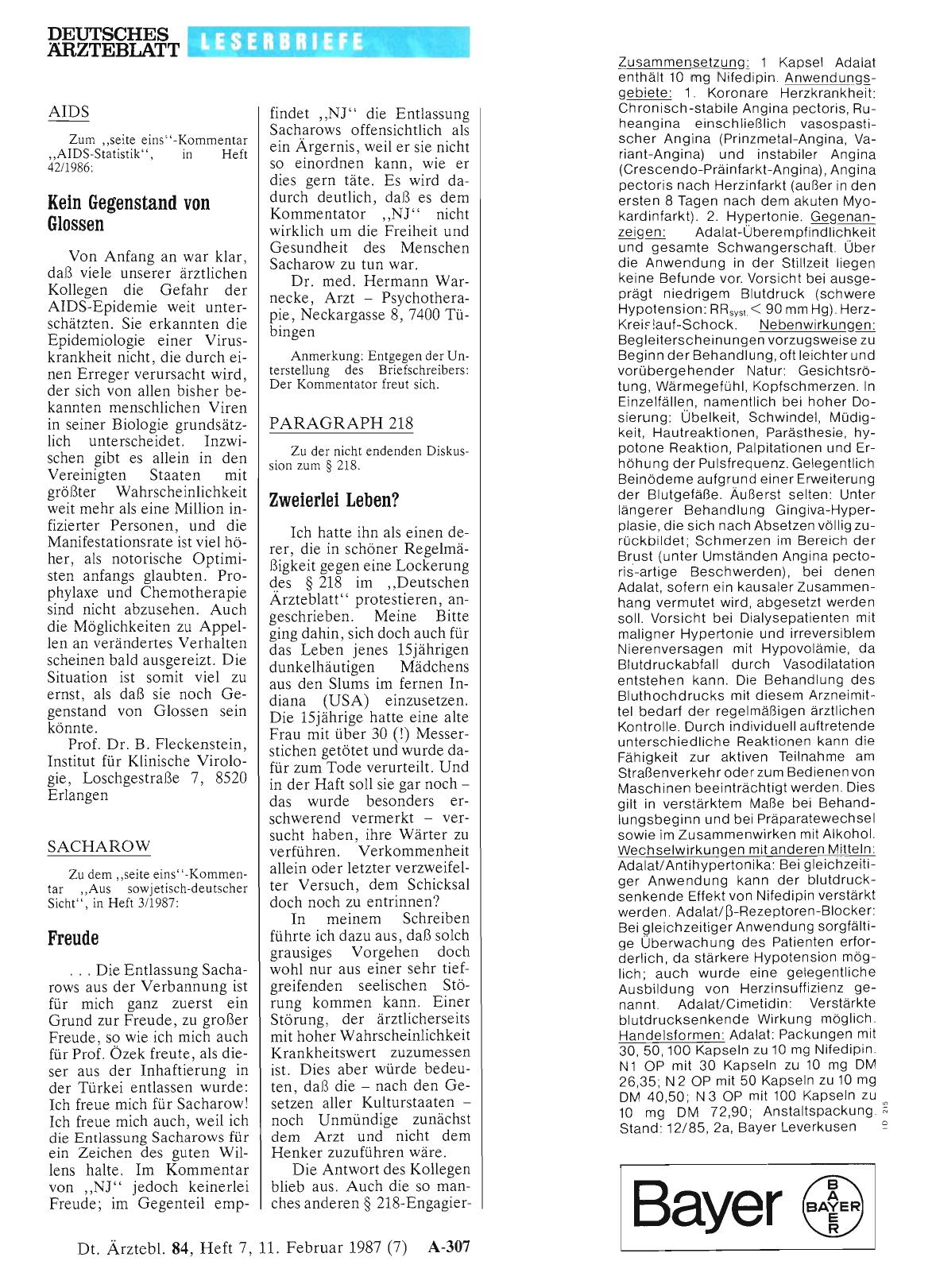 Vorschauseite 1: PARAGRAPH 218: Zweierlei Leben?