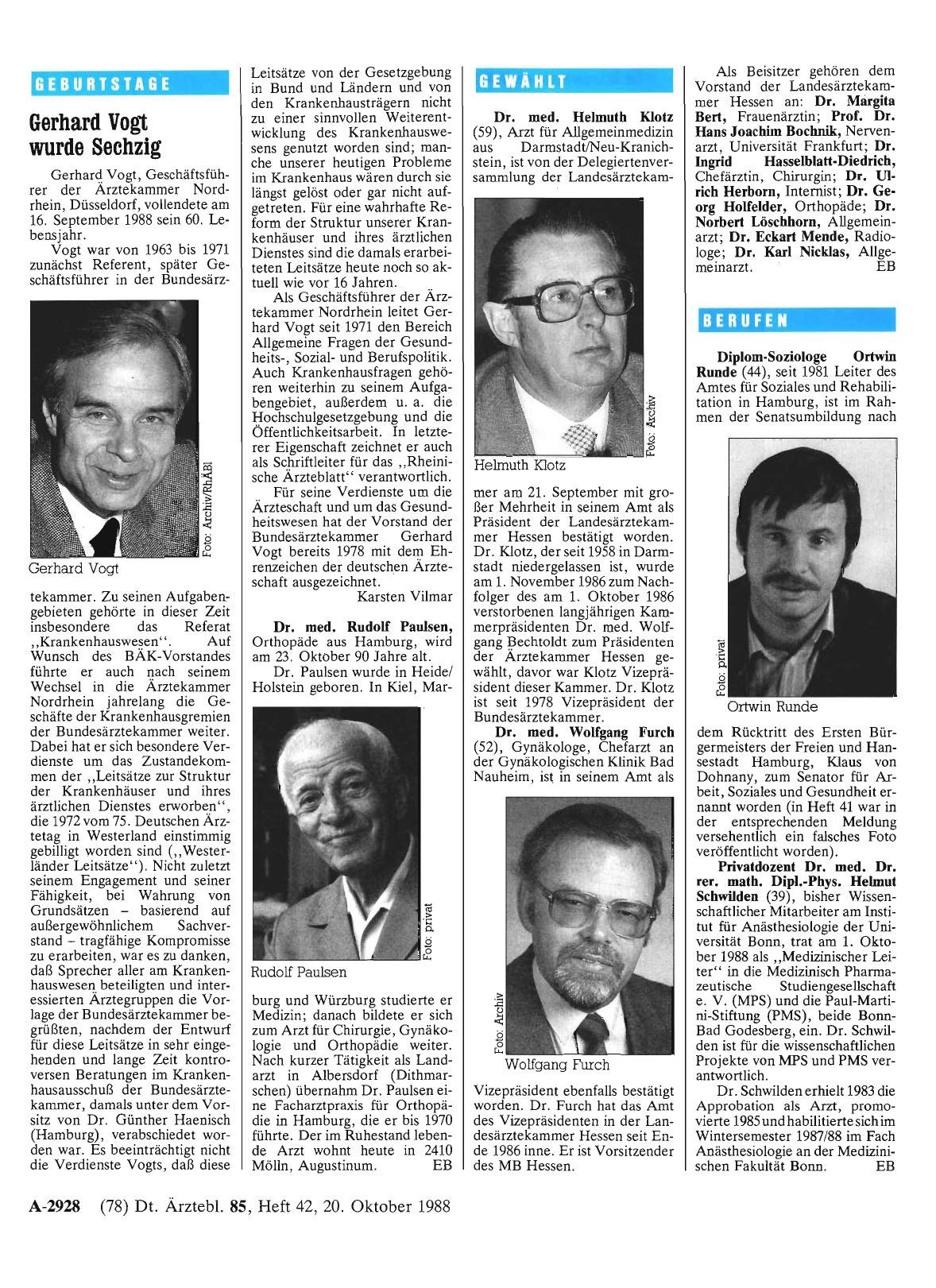 Vorschauseite 1: Geburtstage
