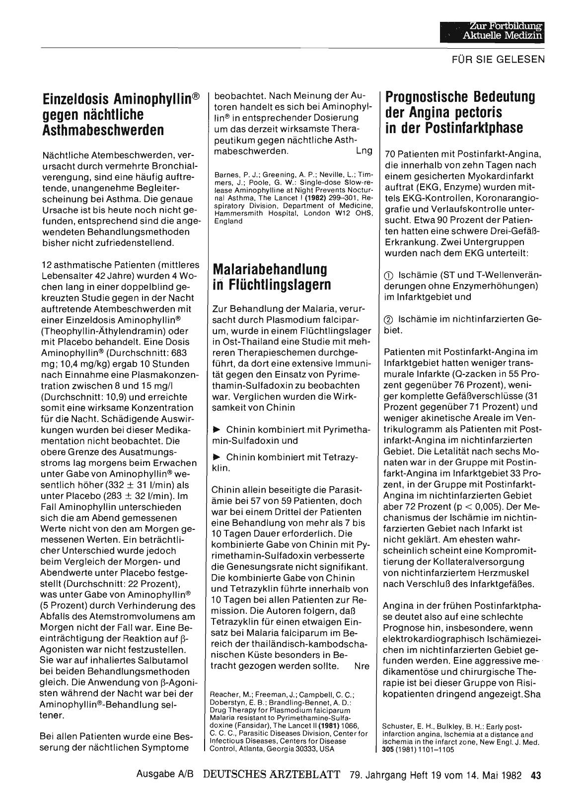 Vorschauseite 1: Einzeldosis Aminophyllin® gegen nächtliche Asthmabeschwerden