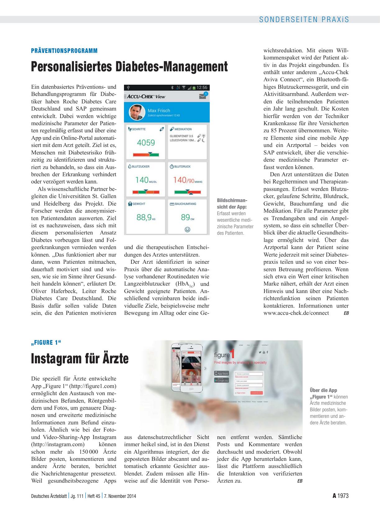 Vorschauseite 1: „Figure 1“: Instagram für Ärzte