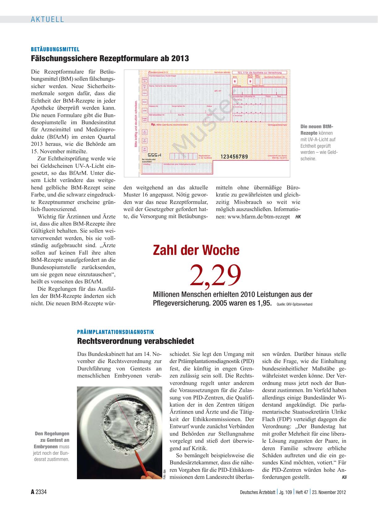 Vorschauseite 1: Zahl der Woche 2,29
