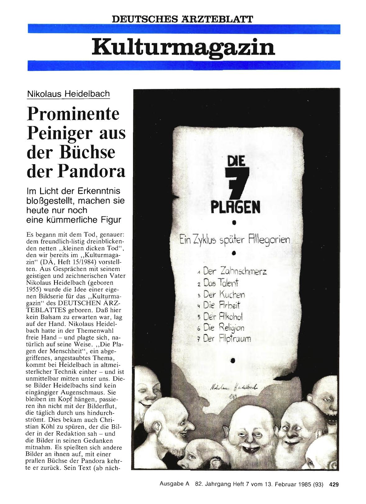 Vorschauseite 1: Prominente Peiniger aus der Büchse der Pandora